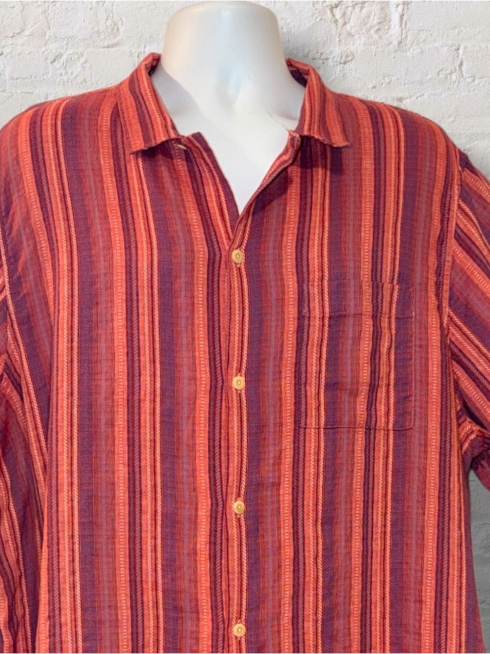 Lucky Brand Camp Collar Linen Blend Cabana Shirt XXL - Picture 4 of 14